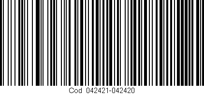 Código de barras (EAN, GTIN, SKU, ISBN): 'Cód:042421-042420'