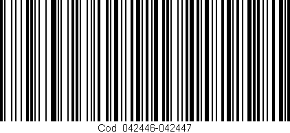 Código de barras (EAN, GTIN, SKU, ISBN): 'Cód:042446-042447'