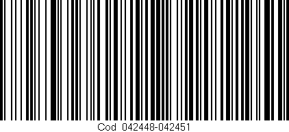 Código de barras (EAN, GTIN, SKU, ISBN): 'Cód:042448-042451'