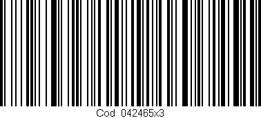 Código de barras (EAN, GTIN, SKU, ISBN): 'Cód:042465x3'