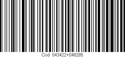 Código de barras (EAN, GTIN, SKU, ISBN): 'Cód:043422+046285'