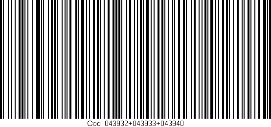 Código de barras (EAN, GTIN, SKU, ISBN): 'Cód:043932+043933+043940'