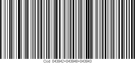 Código de barras (EAN, GTIN, SKU, ISBN): 'Cód:043942+043948+043943'