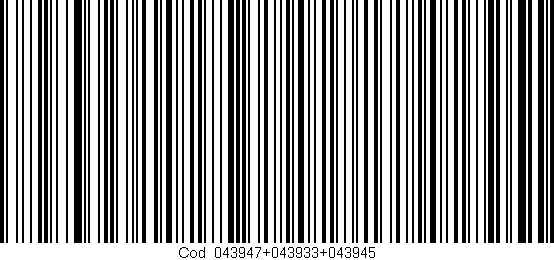 Código de barras (EAN, GTIN, SKU, ISBN): 'Cód:043947+043933+043945'