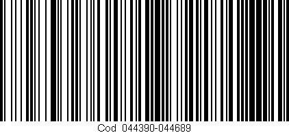 Código de barras (EAN, GTIN, SKU, ISBN): 'Cód:044390-044689'