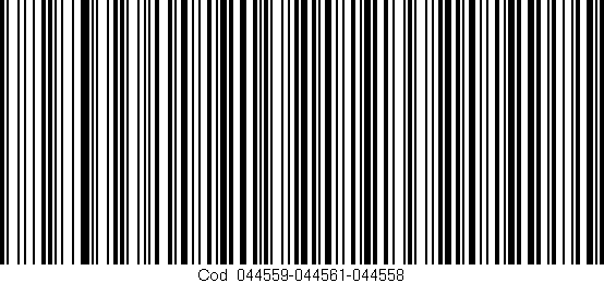 Código de barras (EAN, GTIN, SKU, ISBN): 'Cód:044559-044561-044558'