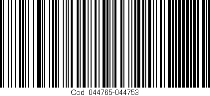 Código de barras (EAN, GTIN, SKU, ISBN): 'Cód:044765-044753'