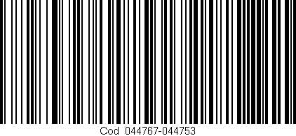 Código de barras (EAN, GTIN, SKU, ISBN): 'Cód:044767-044753'