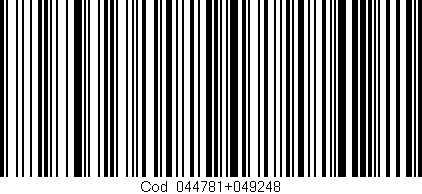 Código de barras (EAN, GTIN, SKU, ISBN): 'Cód:044781+049248'