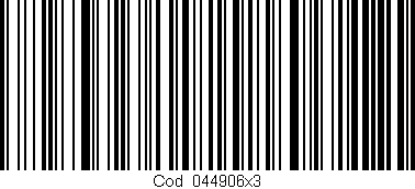 Código de barras (EAN, GTIN, SKU, ISBN): 'Cód:044906x3'