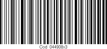 Código de barras (EAN, GTIN, SKU, ISBN): 'Cód:044908x3'