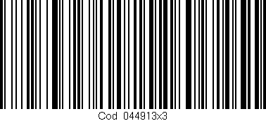 Código de barras (EAN, GTIN, SKU, ISBN): 'Cód:044913x3'
