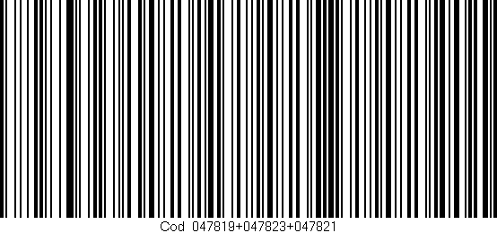 Código de barras (EAN, GTIN, SKU, ISBN): 'Cód:047819+047823+047821'