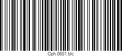 Código de barras (EAN, GTIN, SKU, ISBN): 'Cph.0601.blc'
