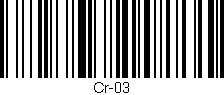 Código de barras (EAN, GTIN, SKU, ISBN): 'Cr-03'