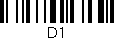 Código de barras (EAN, GTIN, SKU, ISBN): 'D1'