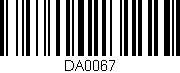 Código de barras (EAN, GTIN, SKU, ISBN): 'DA0067'