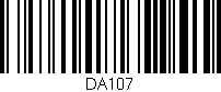 Código de barras (EAN, GTIN, SKU, ISBN): 'DA107'