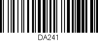 Código de barras (EAN, GTIN, SKU, ISBN): 'DA241'
