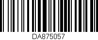 Código de barras (EAN, GTIN, SKU, ISBN): 'DA875057'