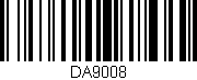 Código de barras (EAN, GTIN, SKU, ISBN): 'DA9008'