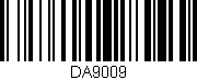 Código de barras (EAN, GTIN, SKU, ISBN): 'DA9009'