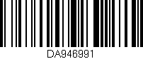 Código de barras (EAN, GTIN, SKU, ISBN): 'DA946991'