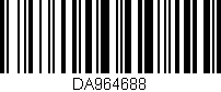 Código de barras (EAN, GTIN, SKU, ISBN): 'DA964688'