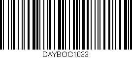 Código de barras (EAN, GTIN, SKU, ISBN): 'DAYBOC1033'