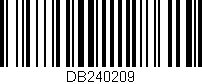Código de barras (EAN, GTIN, SKU, ISBN): 'DB240209'