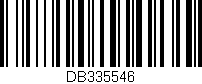 Código de barras (EAN, GTIN, SKU, ISBN): 'DB335546'