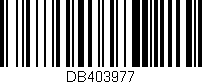 Código de barras (EAN, GTIN, SKU, ISBN): 'DB403977'