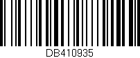 Código de barras (EAN, GTIN, SKU, ISBN): 'DB410935'
