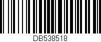 Código de barras (EAN, GTIN, SKU, ISBN): 'DB538518'