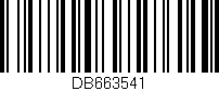 Código de barras (EAN, GTIN, SKU, ISBN): 'DB663541'