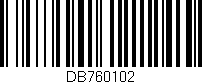 Código de barras (EAN, GTIN, SKU, ISBN): 'DB760102'