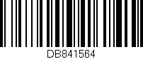 Código de barras (EAN, GTIN, SKU, ISBN): 'DB841564'