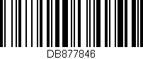 Código de barras (EAN, GTIN, SKU, ISBN): 'DB877846'