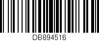 Código de barras (EAN, GTIN, SKU, ISBN): 'DB894516'