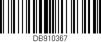 Código de barras (EAN, GTIN, SKU, ISBN): 'DB910367'