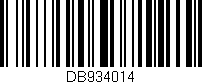 Código de barras (EAN, GTIN, SKU, ISBN): 'DB934014'