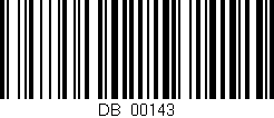 Código de barras (EAN, GTIN, SKU, ISBN): 'DB_00143'