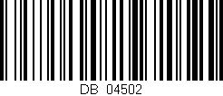 Código de barras (EAN, GTIN, SKU, ISBN): 'DB_04502'