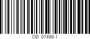 Código de barras (EAN, GTIN, SKU, ISBN): 'DB_07498-1'
