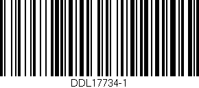 Código de barras (EAN, GTIN, SKU, ISBN): 'DDL17734-1'