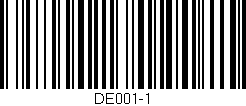 Código de barras (EAN, GTIN, SKU, ISBN): 'DE001-1'
