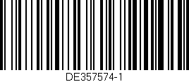 Código de barras (EAN, GTIN, SKU, ISBN): 'DE357574-1'