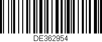 Código de barras (EAN, GTIN, SKU, ISBN): 'DE362954'