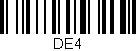 Código de barras (EAN, GTIN, SKU, ISBN): 'DE4'