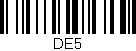 Código de barras (EAN, GTIN, SKU, ISBN): 'DE5'